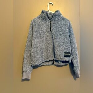 Calvin Klein fuzzy sweater.